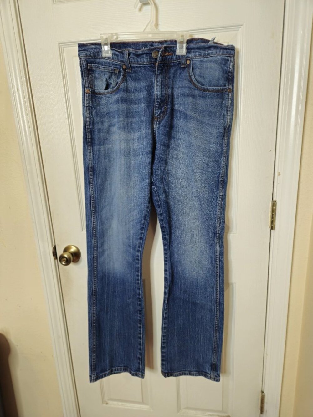 Wrangler Retro Relaxed Boot Jeans Mens 34x36 Blue  Western Slim Boot